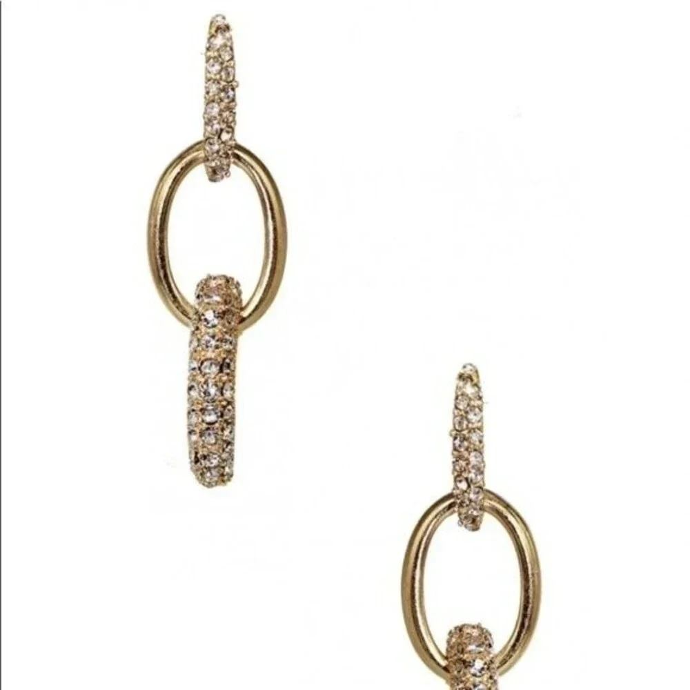 NEW 8 OTHER REASONS 18K Gold Plated 5 Chain Earring - Picture 5 of 6